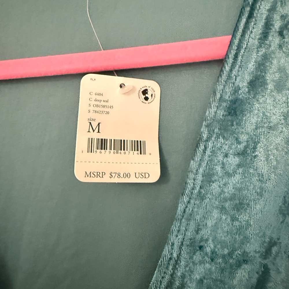 Free People Teal Bodysuit